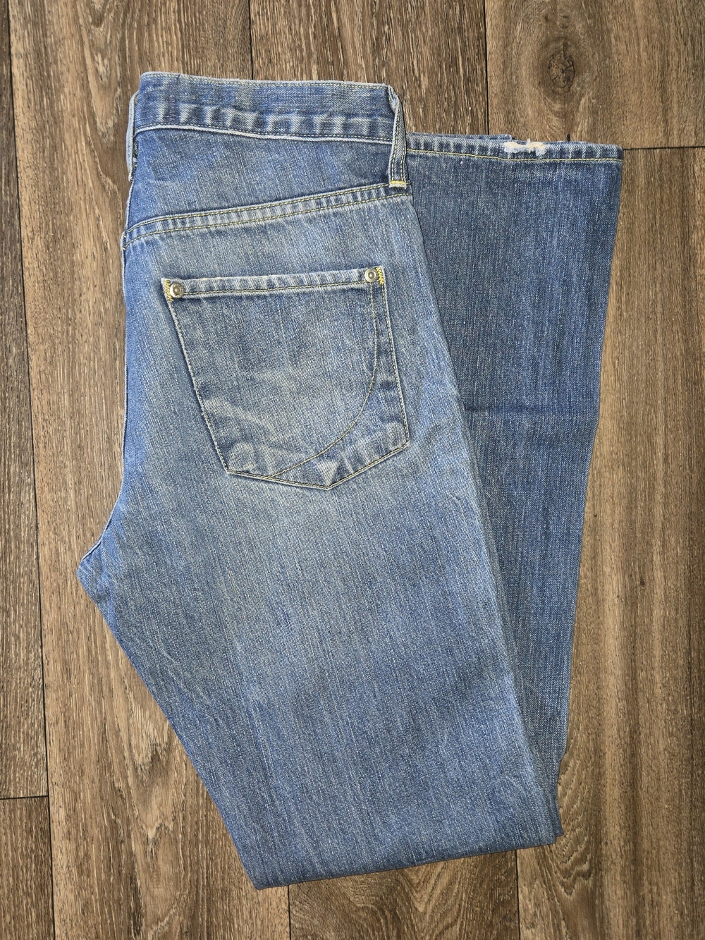 Paper Denim & Cloth Men's Indigo Blue Slim Straight Jeans